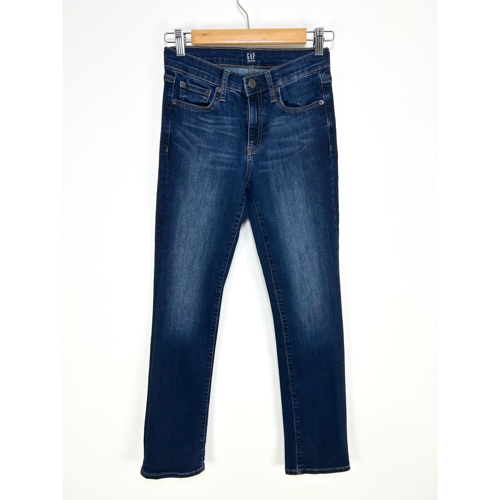 GAP Jeans Classic Straight Leg Womens 26 Short Dark‎ Wash